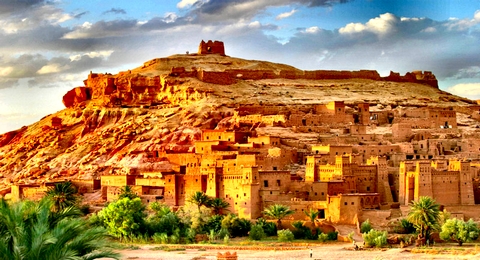 La ciudad de Ouarzazate, Marruecos