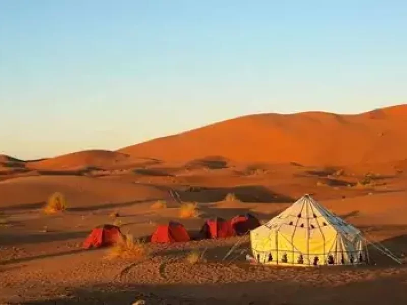 Morocco wild desert camp